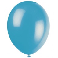 Turquoise Teal Latex Balloons x10